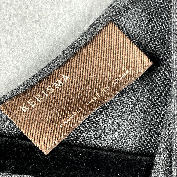 Kerisma Oversized Sweater Womens Small Medium Gray V-Neck Lagenlook Relaxed Boho - Picture 5 of 16